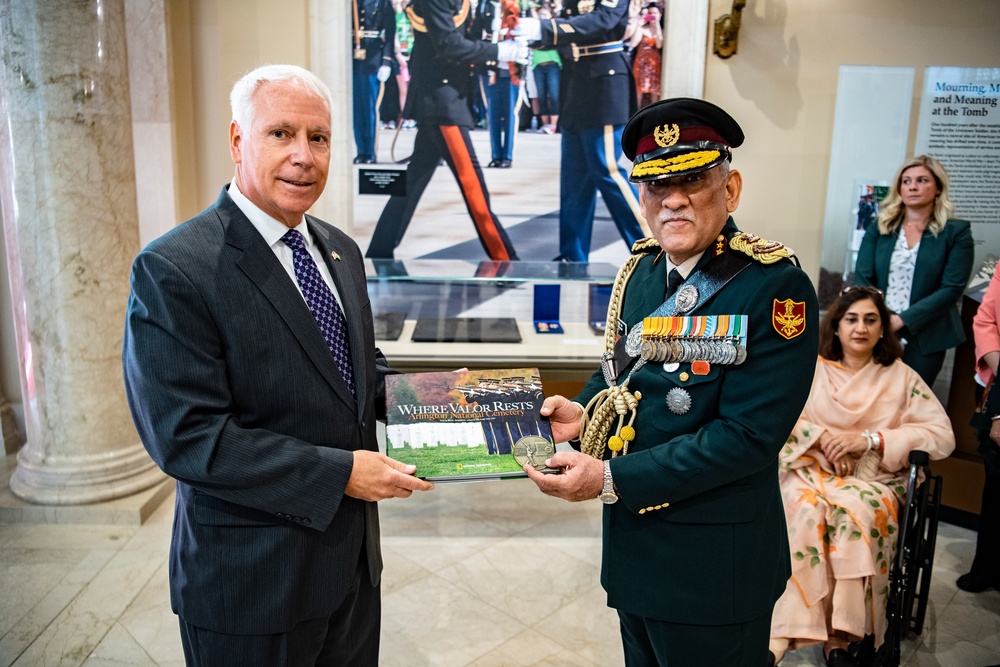 Gen. Bipin Rawat, Chief of Defence Staff of the Indian Armed Forces Participates in an Armed Forces Full Honors Wreath-Laying Ceremony at the Tomb of the Unknown Soldier