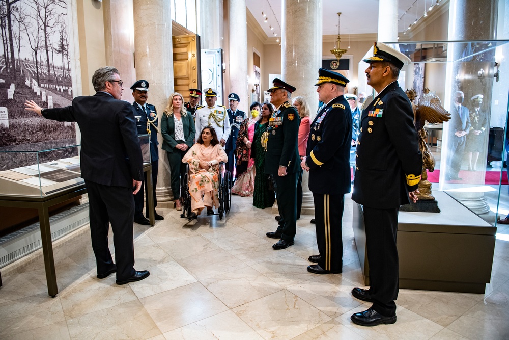 Gen. Bipin Rawat, Chief of Defence Staff of the Indian Armed Forces Participates in an Armed Forces Full Honors Wreath-Laying Ceremony at the Tomb of the Unknown Soldier