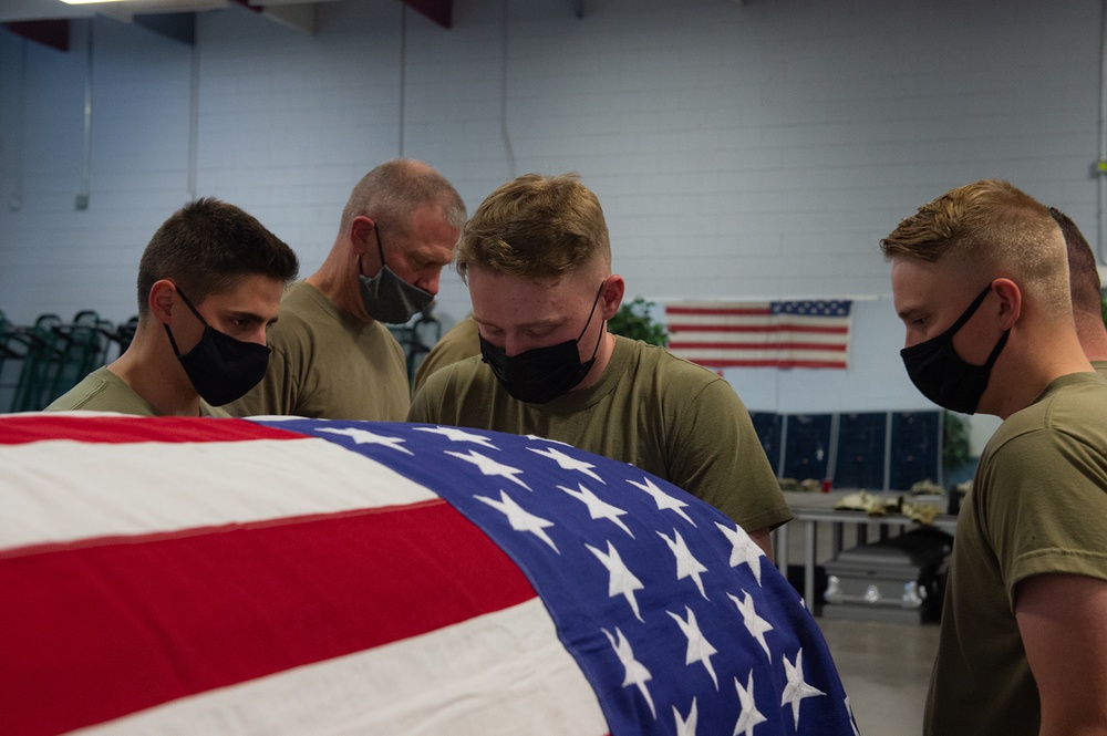 Honor Guard training