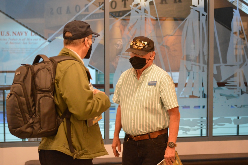 Naval museum volunteers in action