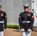 Marines with Silent Drill Platoon march during a performance at the 12th Montford Point Marine Day Ceremony