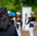 Marines with Silent Drill Platoon march during a performance at the 12th Montford Point Marine Day Ceremony