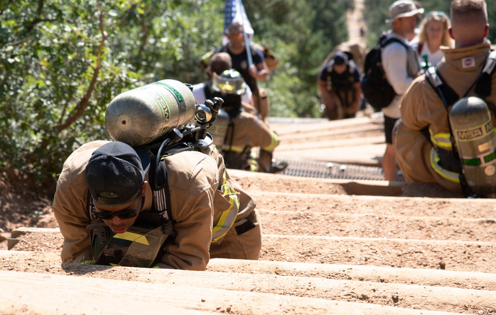 Firefighters climb in honor of the fallen on 9/11