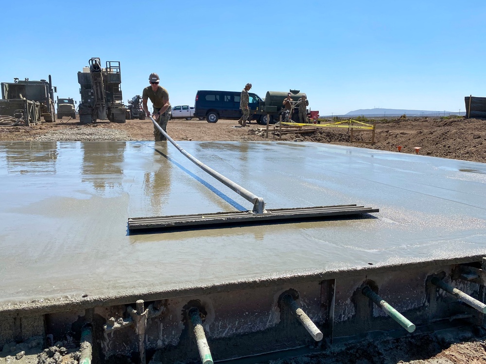 Seabees Build VTOL pad on San Clemente Island