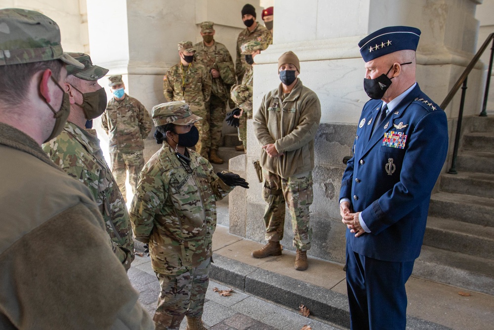 General of Space Force meets with National Guard members