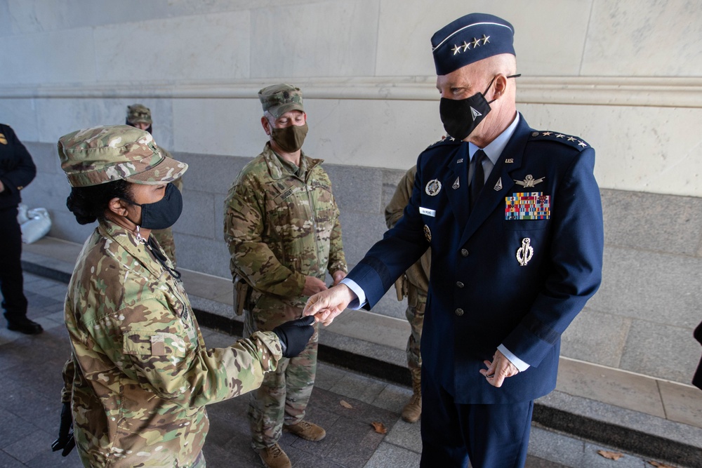 General of Space Force meets with National Guard members