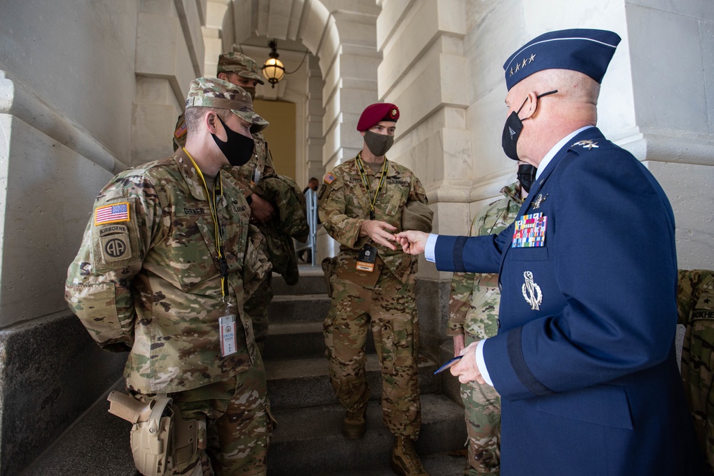 General of Space Force meets with National Guard members