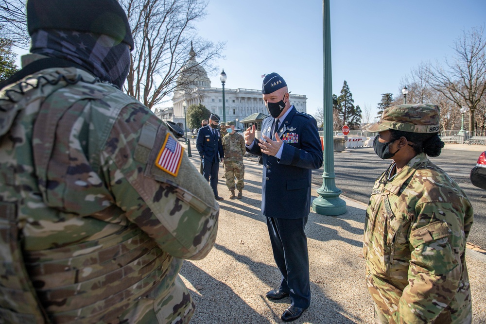 General of Space Force meets with National Guard members