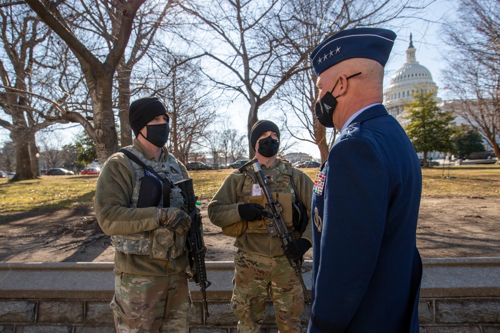 General of Space Force meets with National Guard members