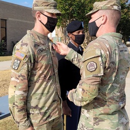 Louisiana National Guard joint staff director presents Louisiana National Guard Emergency Service Medal to 3d Cavalry Regiment troopers