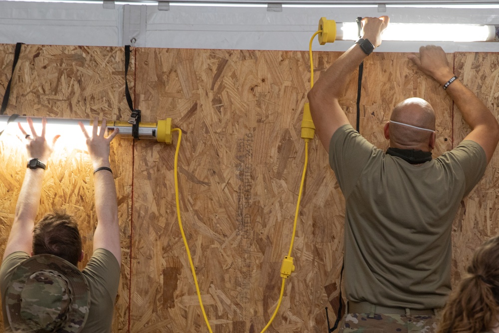 Task Force Holloman sets up new medical triage tent