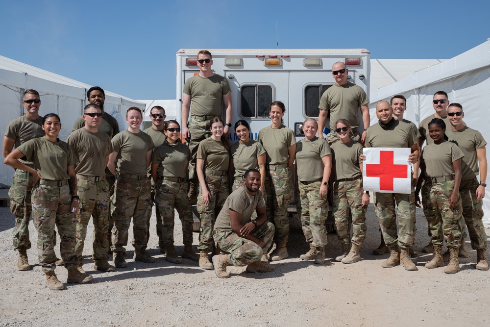 Task Force Holloman sets up new medical triage tent