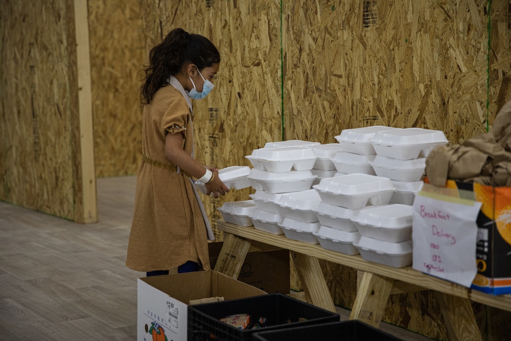 Task Force Holloman out-processes Afghan evacuees