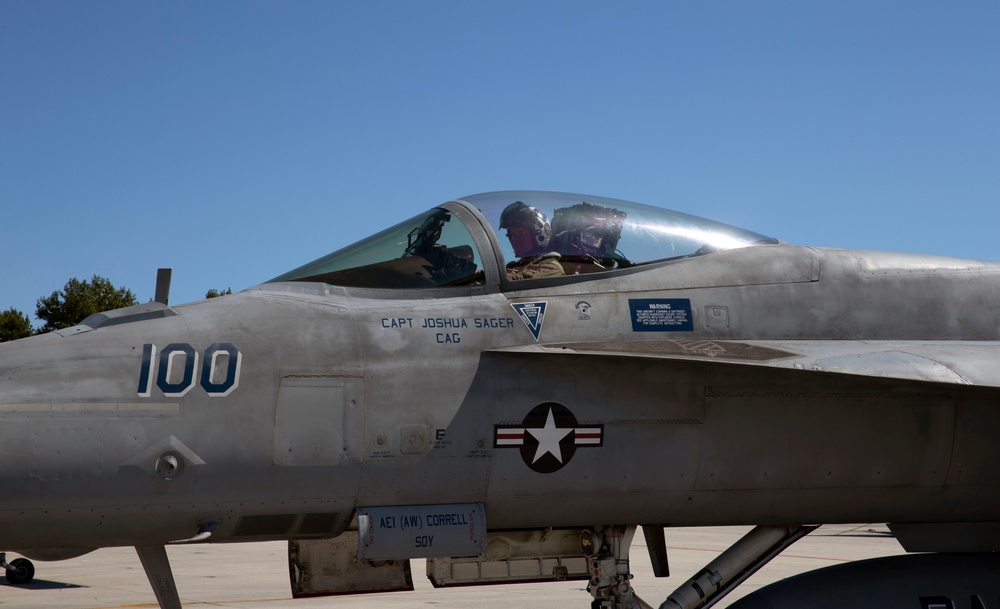 Carrier Air Wing Eight Holds Change of Command