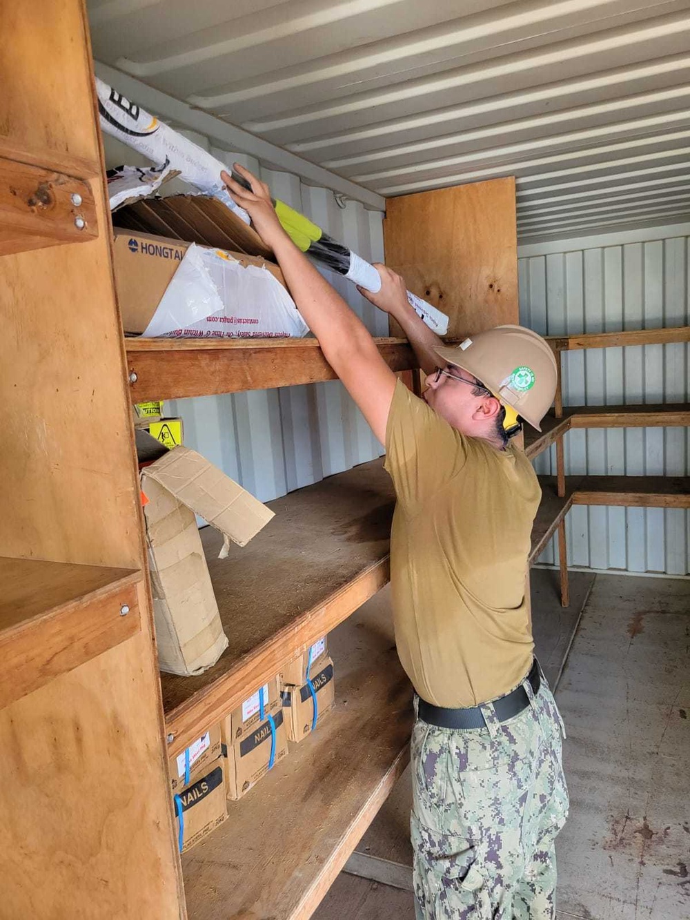 Naval Mobile Construction Battalion 5's Detail Papua New Guinea prepares to build Lombrum Naval Base Dental Facility