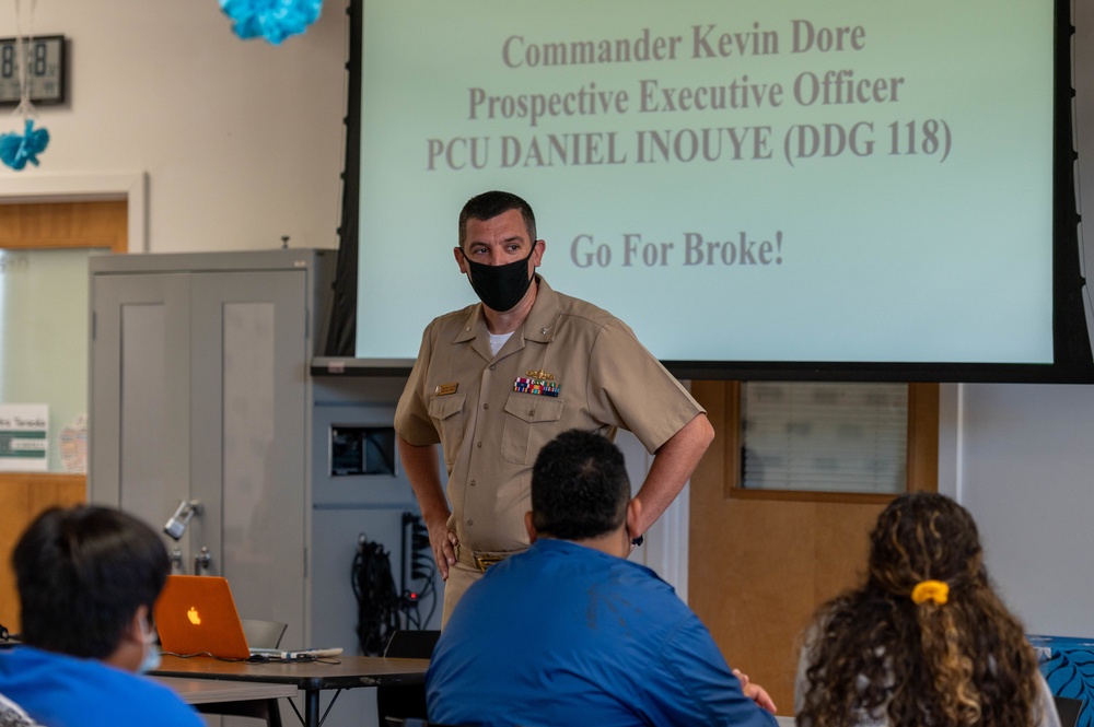 PXO of PCU Daniel Inouye Visits Aliamanu Middle School