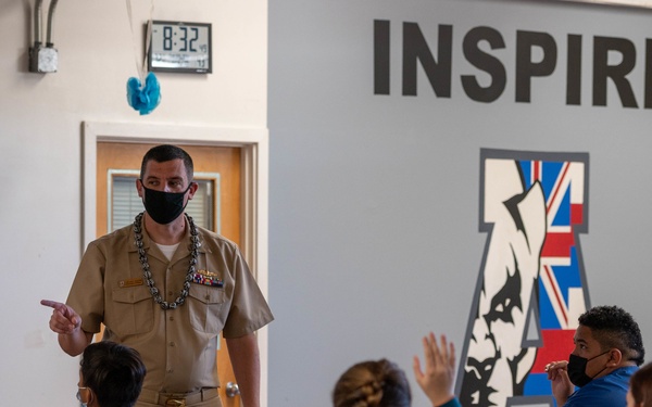 PXO of PCU Daniel Inouye Visits Aliamanu Middle School