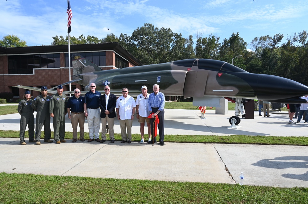 Photo of 80th Anniversary of the 128th and the dedication ceremony of the new F-4 Phantom II static display.