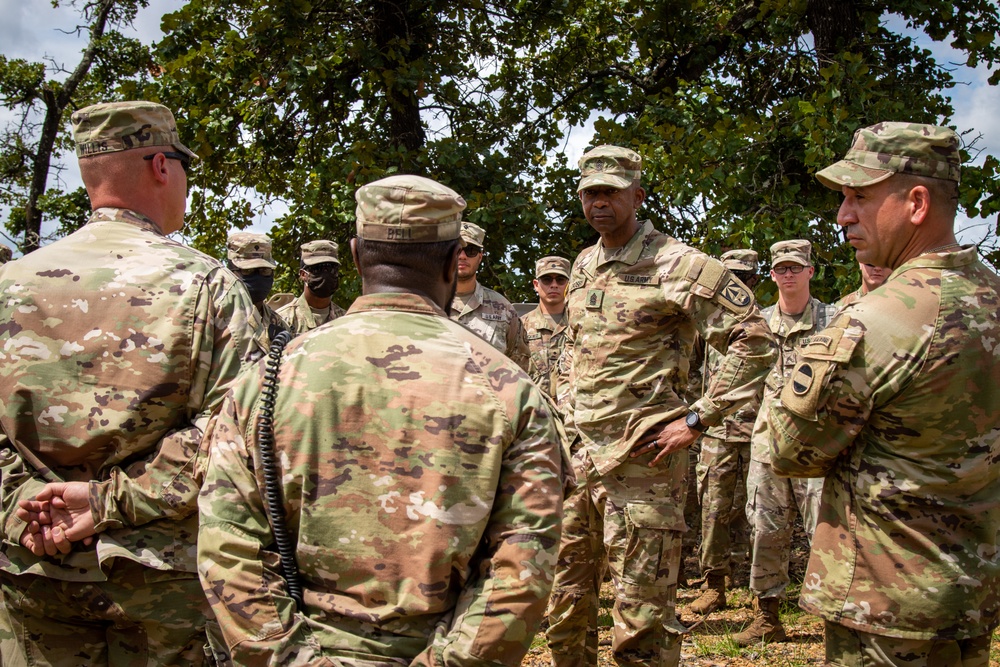 CSM Crosby gathers feedback on Army's Expedited Leader Follower technology