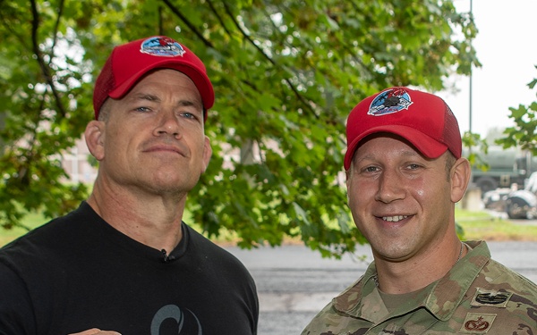 Retired SEAL Jocko Willink returns to Biddle Air National Guard Base