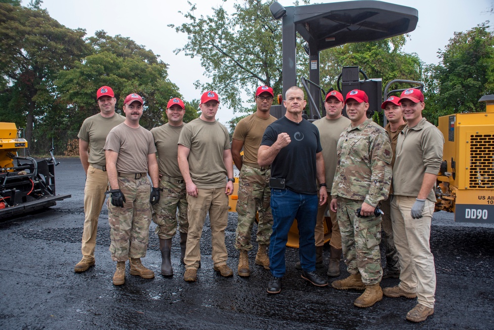 Retired SEAL Jocko Willink returns to Biddle Air National Guard Base