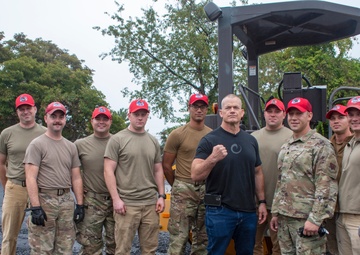 Retired SEAL Jocko Willink returns to Biddle Air National Guard Base