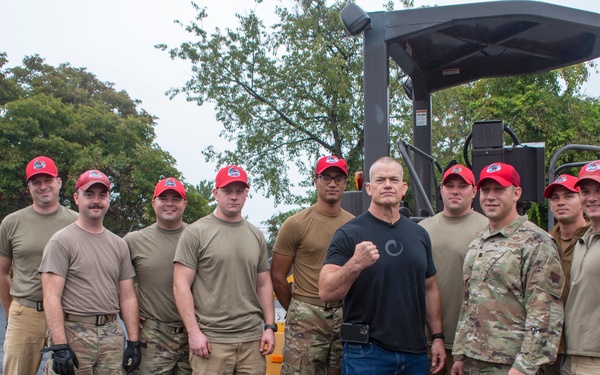 Retired SEAL Jocko Willink returns to Biddle Air National Guard Base