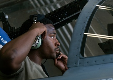 Engine run certification in the hush house