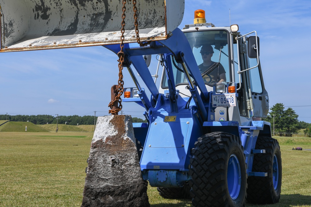 NAVFAC Far East Replaces Flag Pole