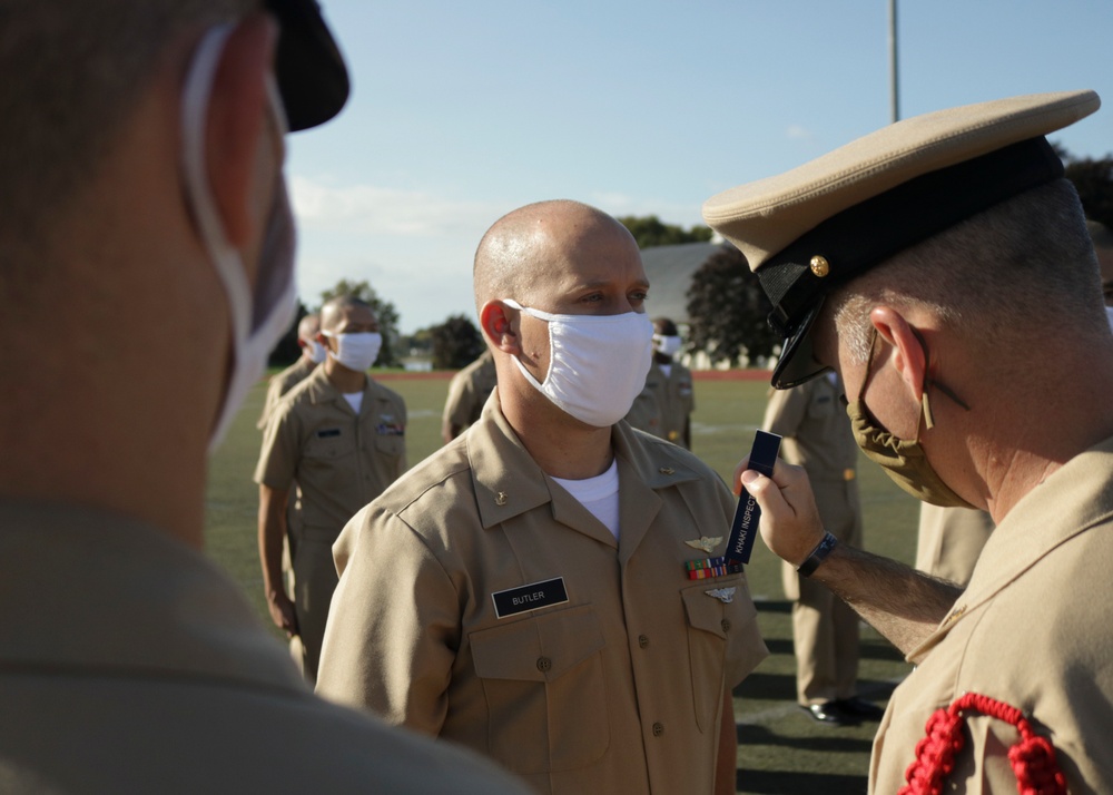 210921-N-XU135-0186 NEWPORT, R.I. (Sept. 21, 2021) OCS uniform inspection