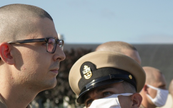 210921-N-XU135-0179 NEWPORT, R.I. (Sept. 21, 2021) OCS uniform inspection