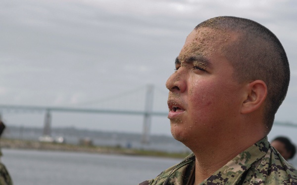 210923-N-XU135-0260 NEWPORT, R.I. (Sept. 23, 2021) OCS junior officer candidate push