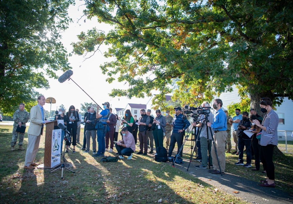 Media Day During Operation Allies Welcome at Fort McCoy