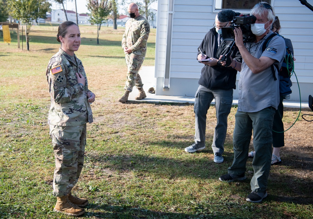 Media Day During Operation Allies Welcome at Fort McCoy