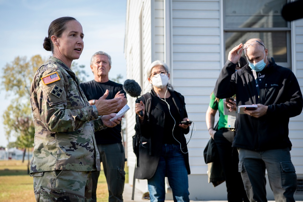 Media Day During Operation Allies Welcome at Fort McCoy