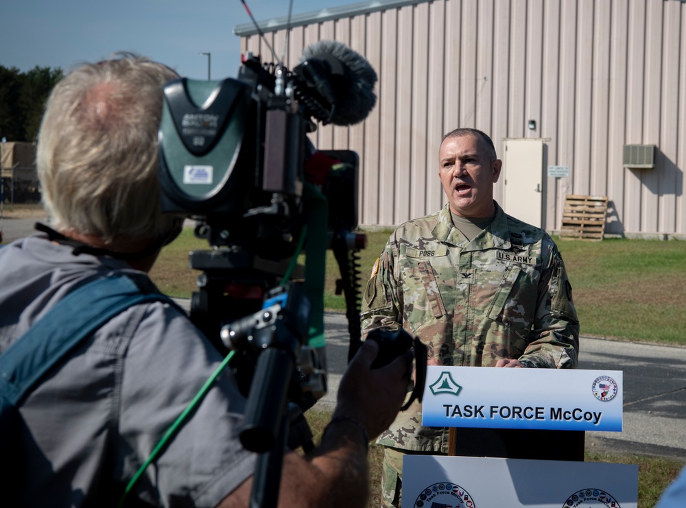 Media Day During Operation Allies Welcome at Fort McCoy