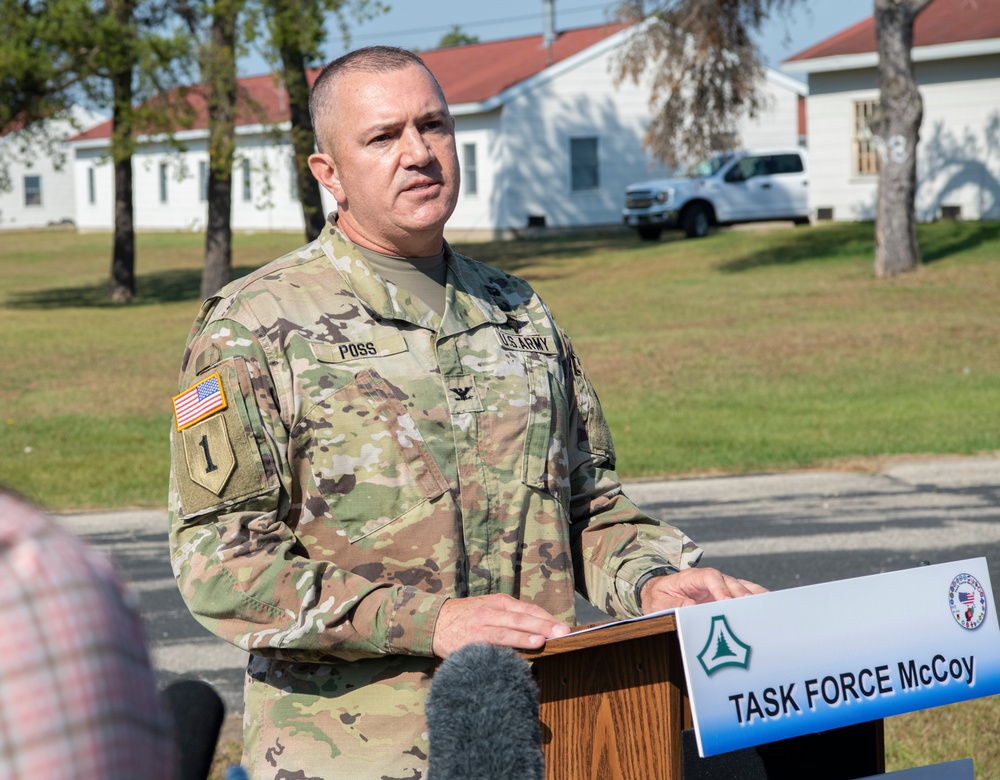 Media Day During Operation Allies Welcome at Fort McCoy