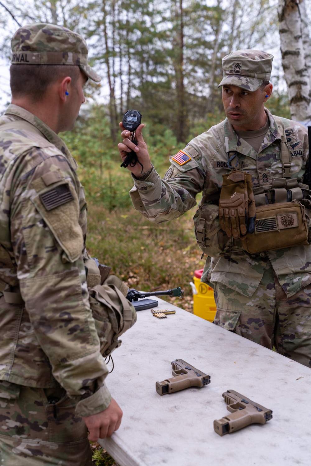 Correct a malfunction; a test event for NCO of the Year