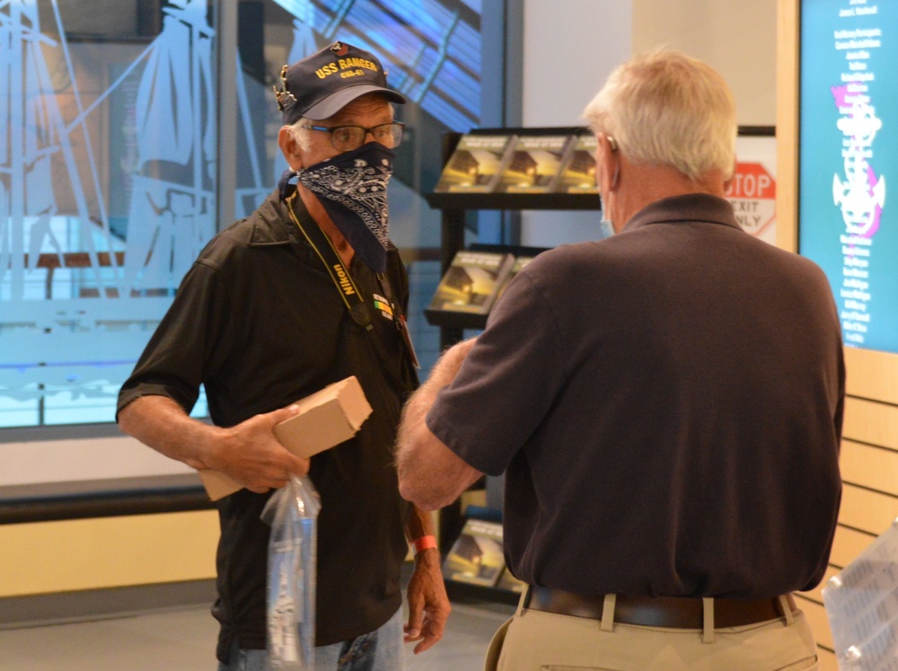 Naval museum volunteers in action