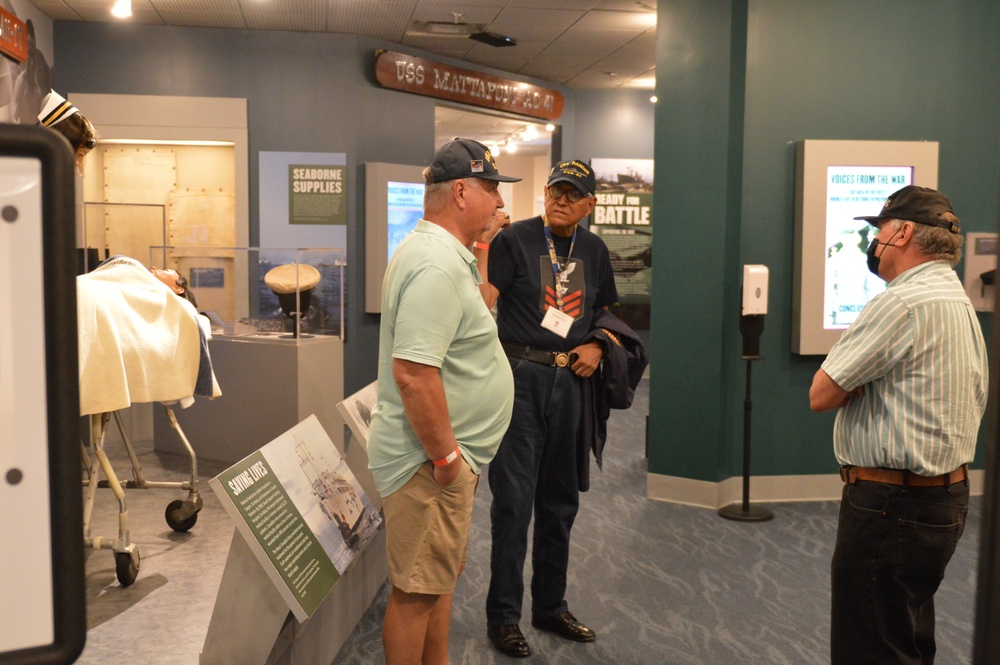 Museum volunteer in action