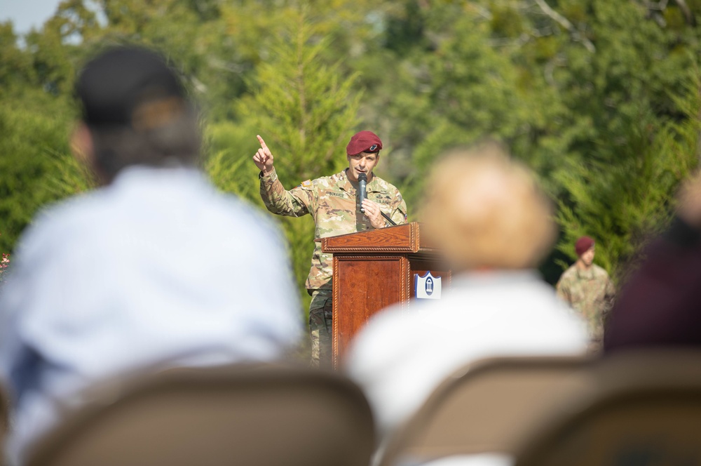 Maj. Gen. Christopher T. Donahue speaks at 9th Infantry Division Memorial Service