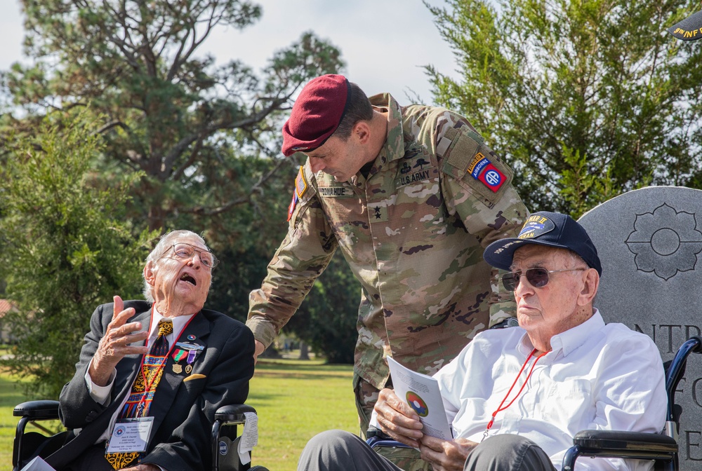 Maj. Gen. Christopher T. Donahue speaks at 9th Infantry Division Memorial Service