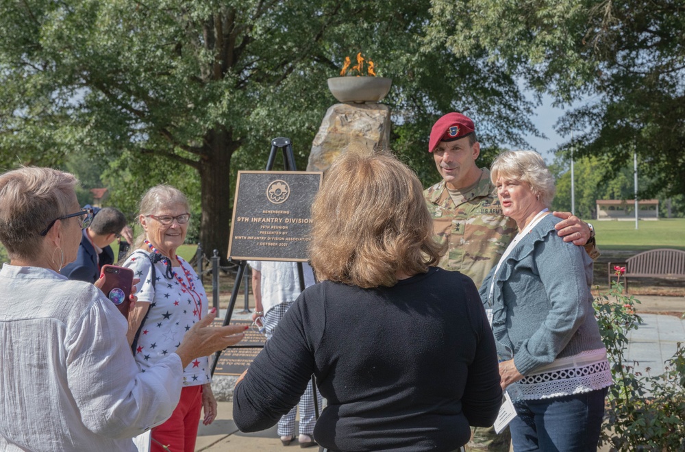 Maj. Gen. Christopher T. Donahue speaks at 9th Infantry Division Memorial Service