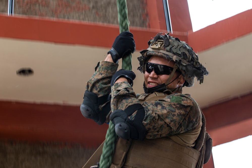 UNITAS 2021: U.S. Marines and partner nations fast rope training