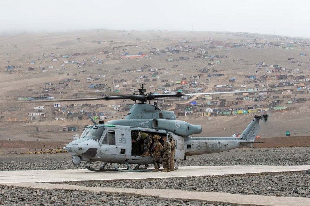 UNITAS 2021: U.S. Marines and partner nations fast rope training