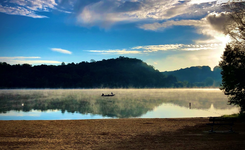 Early morning angler