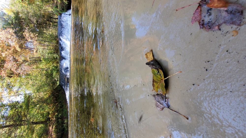 Fall 2021 scenes at Fort McCoy's Trout Falls in Pine View Recreation Area