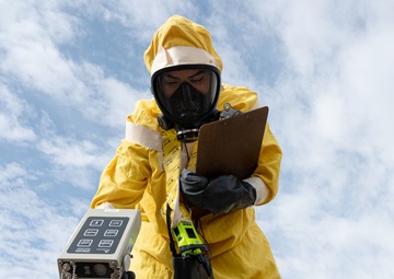 Emergency management Airmen hold radiological survey exercise