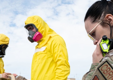 Emergency management Airmen hold radiological survey exercise