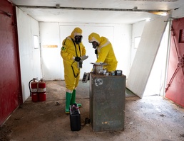 Emergency management Airmen hold radiological survey exercise